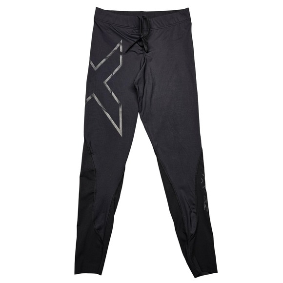 2XU Compression Womens Medium Black Athletic Leggings Performance Gym - Picture 1 of 13